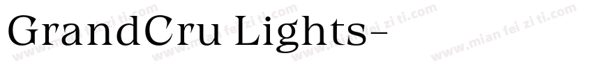 GrandCru Lights字体转换